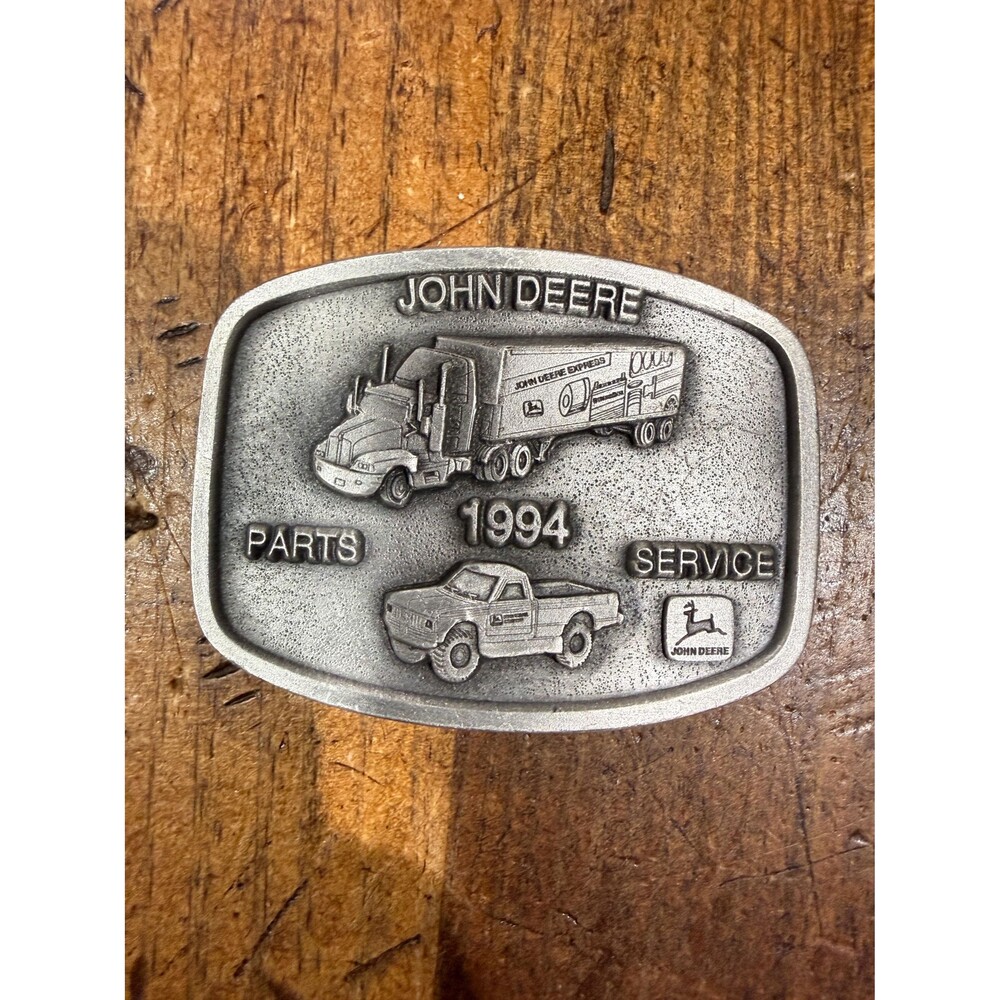 Vintage 1994 John Deere Parts & Service Limited Edition Spec Cast Belt Buckle Se